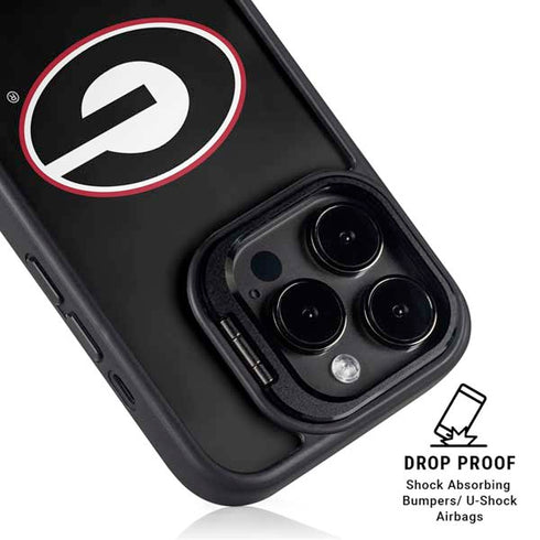 University of Georgia Logo iPhone 15 Pro Kickstand Case